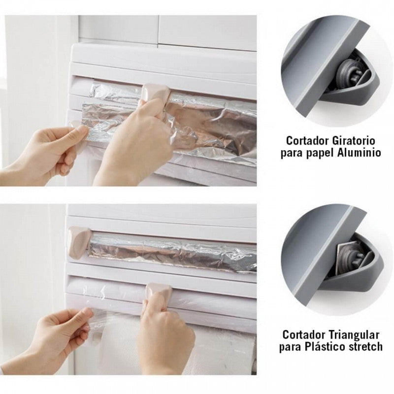 Porta Rollos Cocina Dispensador