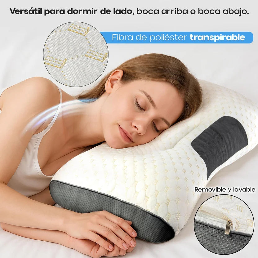 Almohada Cervical Ortopedica Lavable