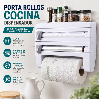 Porta Rollos Cocina Dispensador